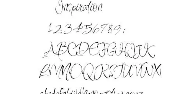 Inspiration 英文字体下...