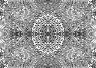 月亮和星星画矢量图