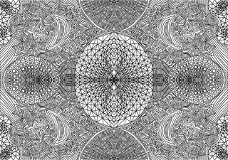 月亮和星星画矢量图