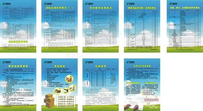 中国邮政制度牌cdr矢量模版下载