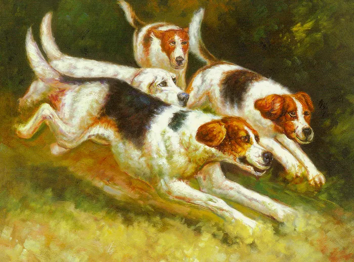 动物油画