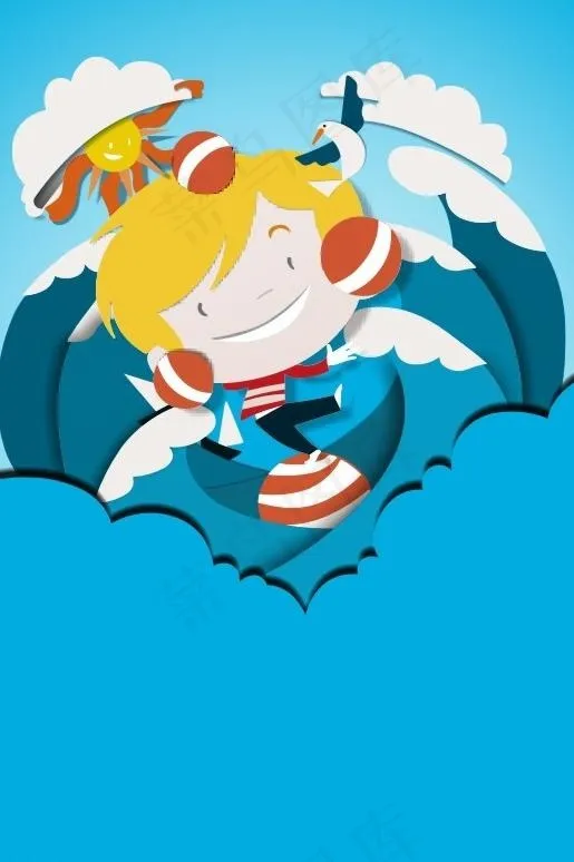 卡通宣传画图片cdr矢量模版下载