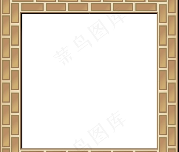 RPG地图边界的剪辑艺术砖