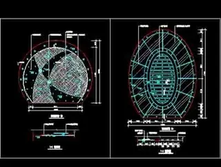 顶棚装饰设计cad详细图纸下载17