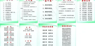 学校制度牌图片
