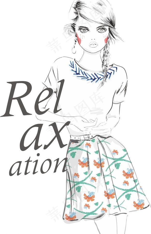 手绘服装设计图片