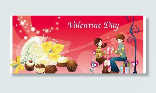 情人节展板设计图片