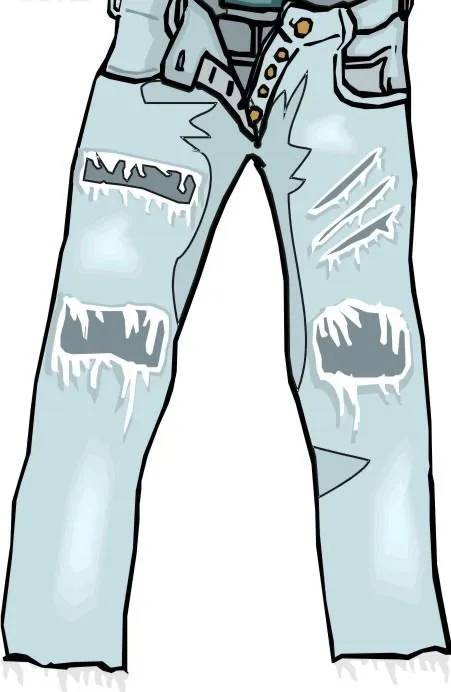 朋克新潮风牛仔裤设计