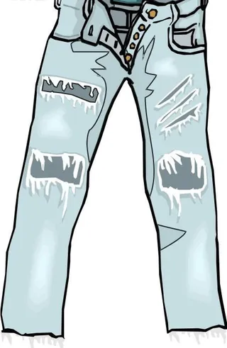 朋克新潮风牛仔裤设计