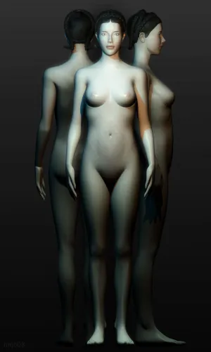 美女人体模型Human Girl ...