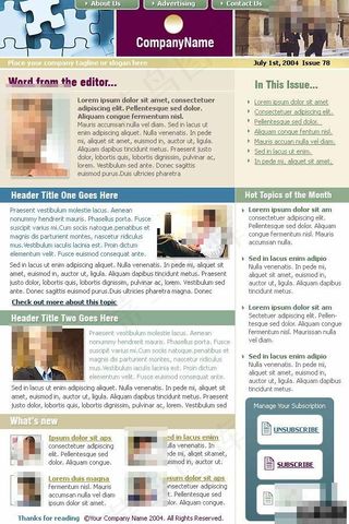 企业动态EDM网页模板