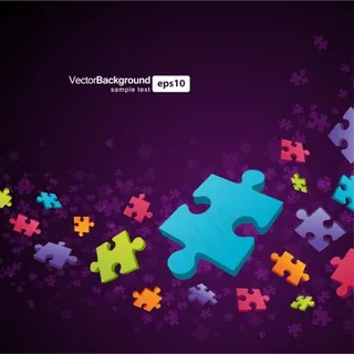 儿童拼图素材图