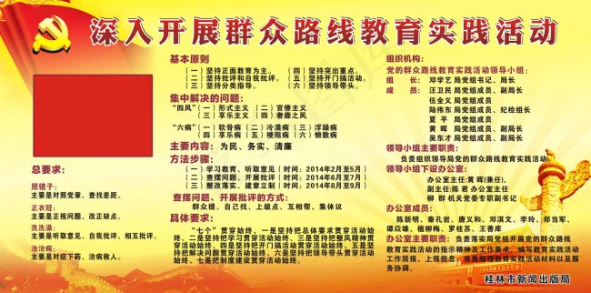 群众路线战报设计CDRcdr矢量模版下载