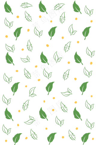 漂浮的植物叶子底纹漂浮的植物叶子底纹