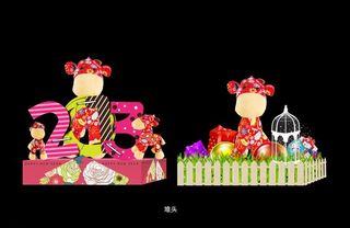 商场氛围堆头图片