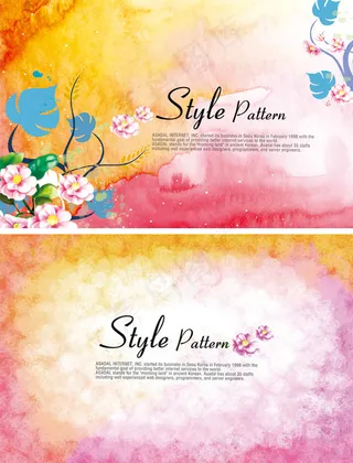 唯美鲜花店名片