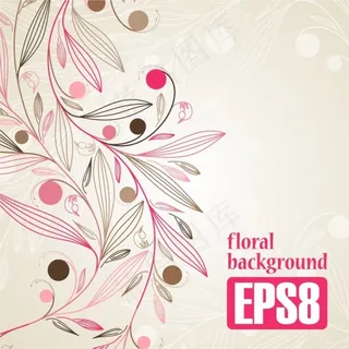 条形植物背景素材