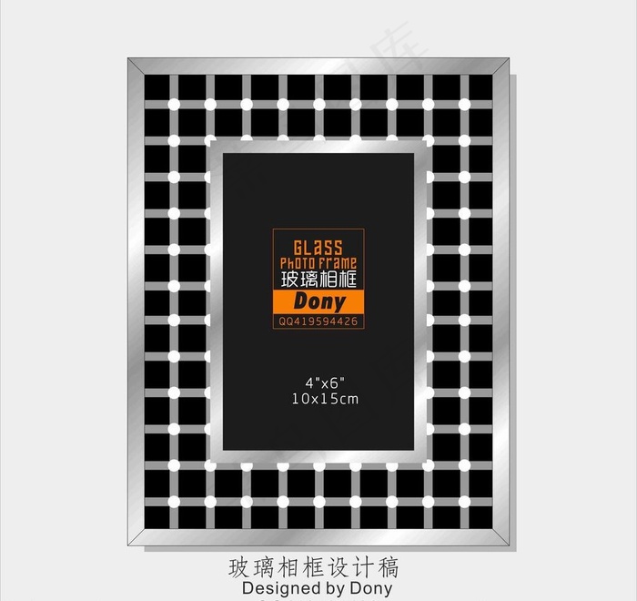 丝印玻璃相框图片cdr矢量模版下载