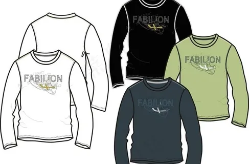 男装长袖t恤款式图片