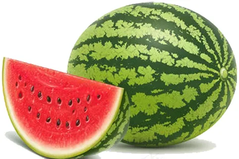 西瓜和切开的西瓜