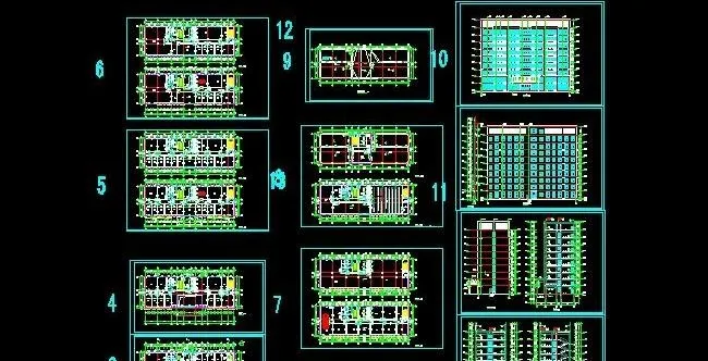 9层办公楼建筑施工图