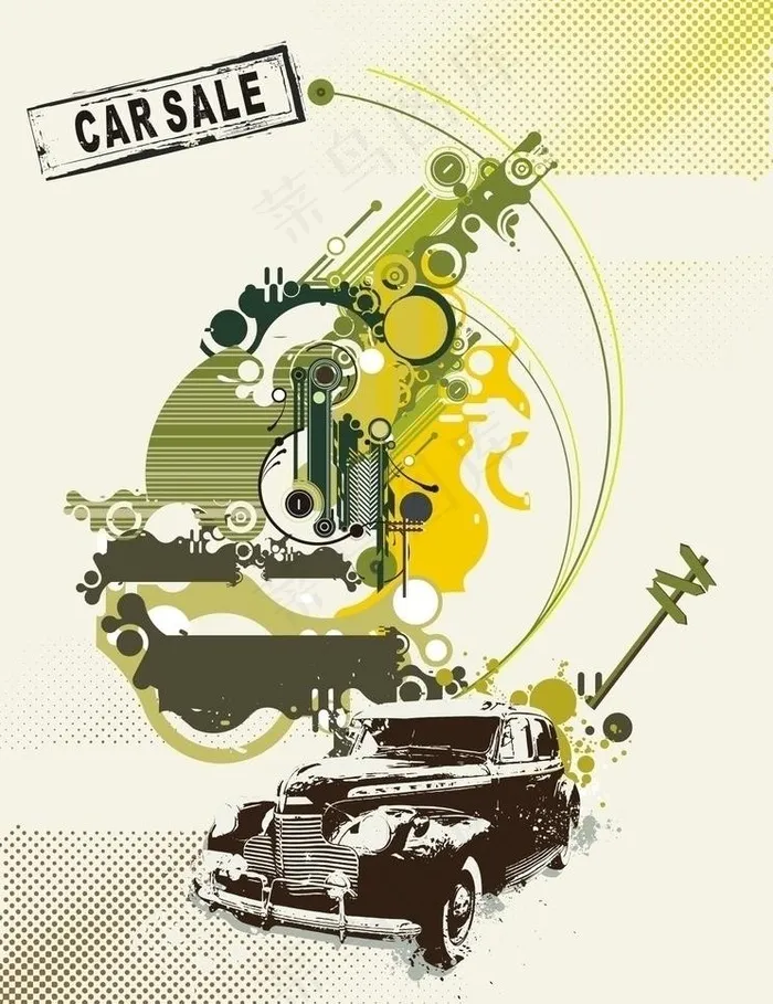 潮流个性汽车图片cdr矢量模版下载