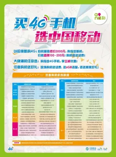 移动购机卖场明细表格DM宣传单 移动购机卖场明细表格DM宣传单