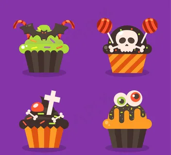 万圣节的卡通装饰蛋糕