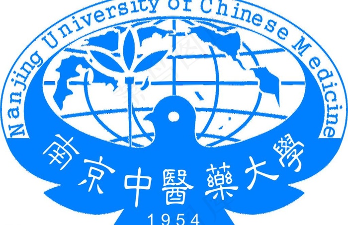 南京中医药大学标志图片psd模版下载