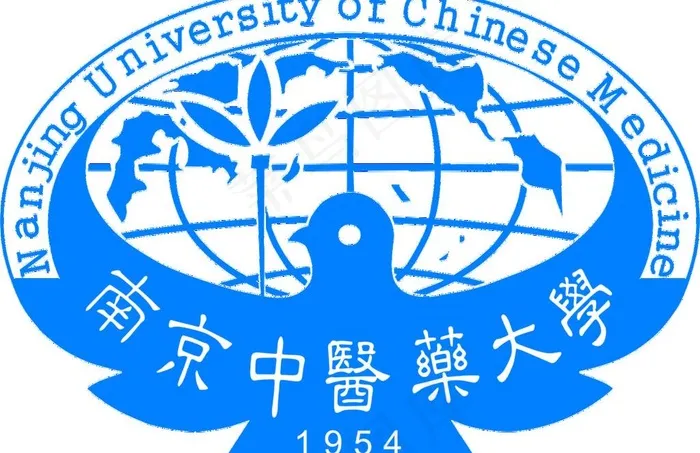 南京中医药大学标志图片psd模版下载