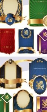 向量的盾徽几个金边