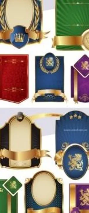 向量的盾徽几个金边