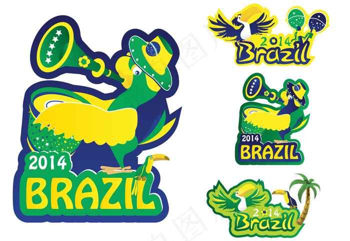 标签设计矢量图