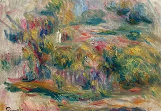 抽象风光油画图片