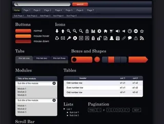 网页设计元素矢量素材四
