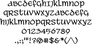 啤酒和丫头BB字体