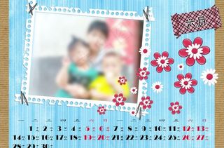 日历相框（六月）图片