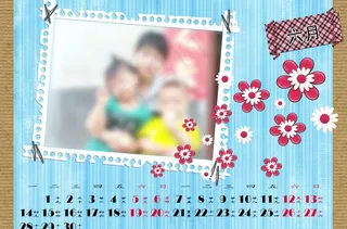 日历相框（六月）图片