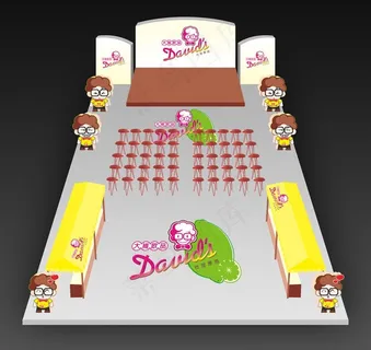 活动现场效果图图片