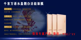 千言万语面膜海报素材