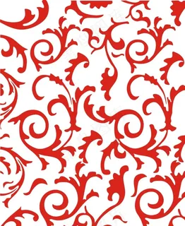 红色花纹背景