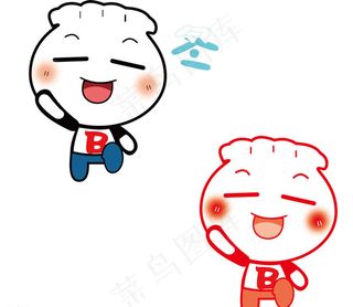 卡通饺子图片