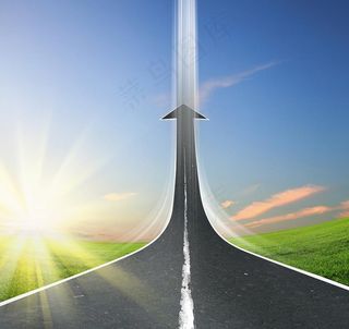 箭头公路图片