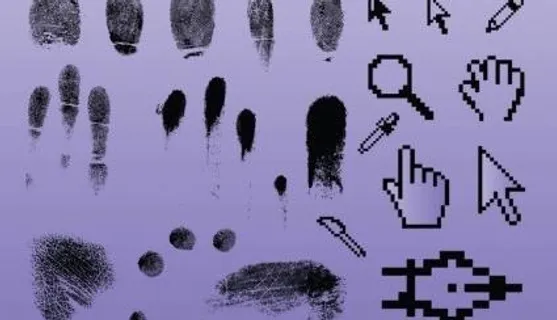 指纹的指针的图形