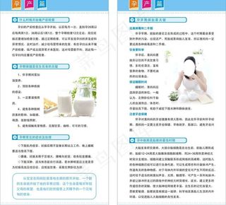 孕产知识展板图片