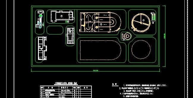 天津某厂区污水处理平面设计图