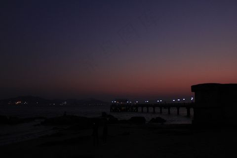 鼓浪屿日落图片