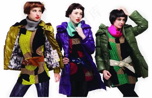 羽绒服模特图片