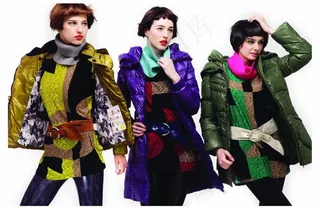 羽绒服模特图片