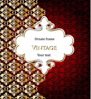 欧式花纹古典花纹花边框图片